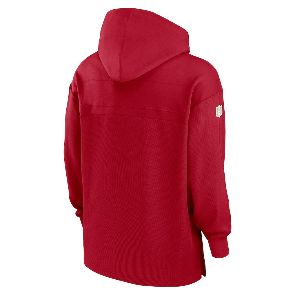 Nike San Francisco 49ers Sideline Jersey Performance Pullover Hoodie Scarlet