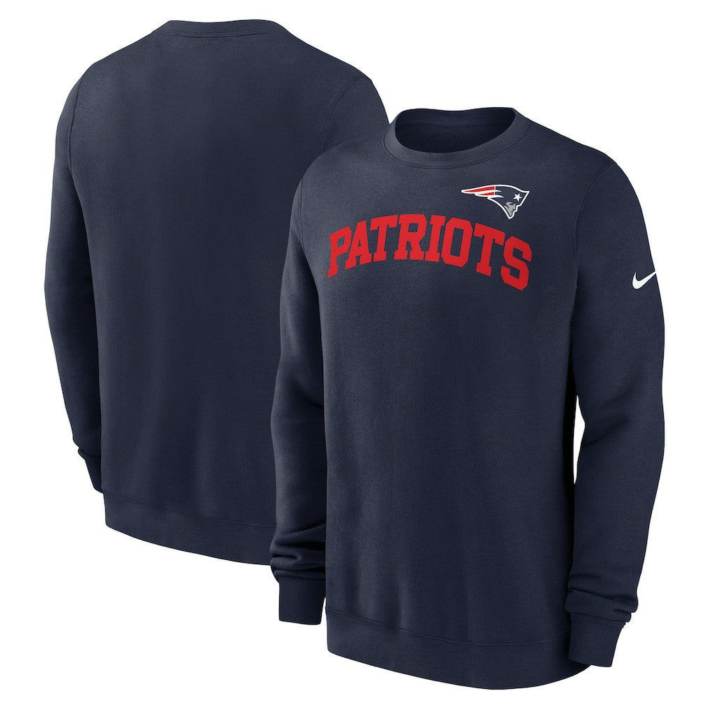 Nike New England Patriots Club Pullover Sweatshirt Navy