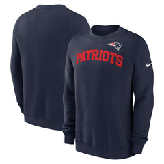 Nike New England Patriots Club Pullover Sweatshirt Navy