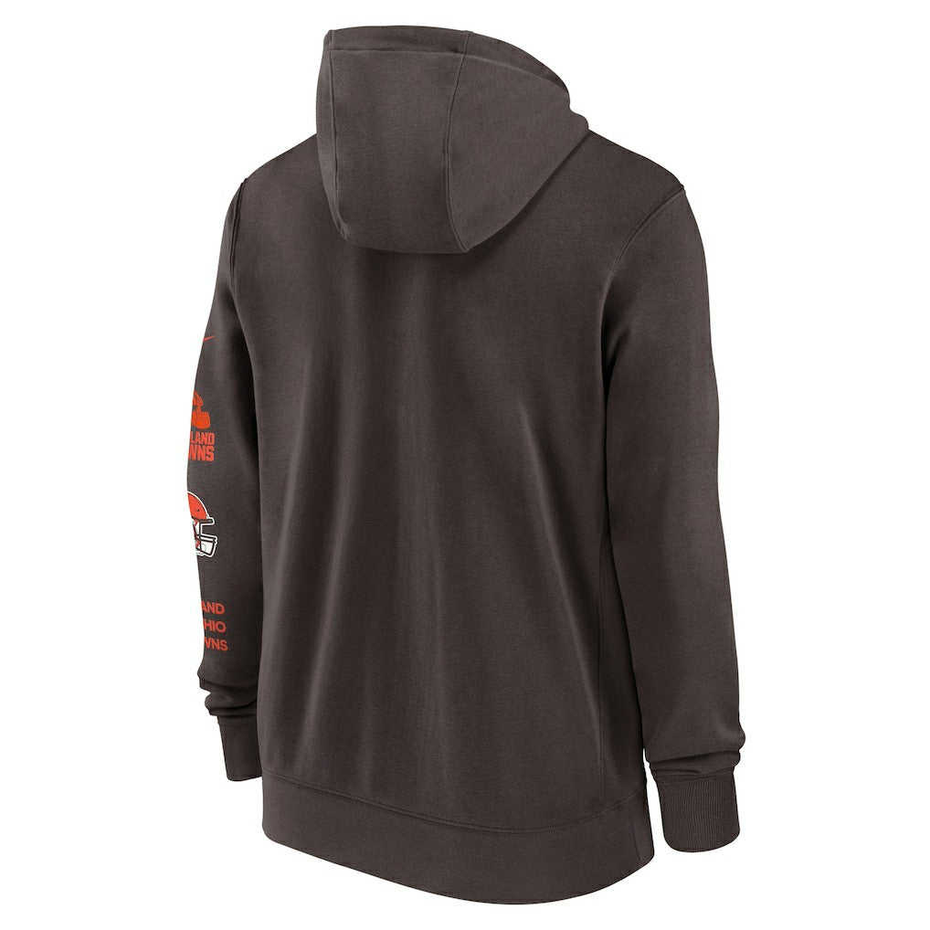 Nike Cleveland Browns Primetime Club Full-Zip Hoodie Brown