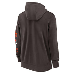 Nike Cleveland Browns Primetime Club Full-Zip Hoodie Brown