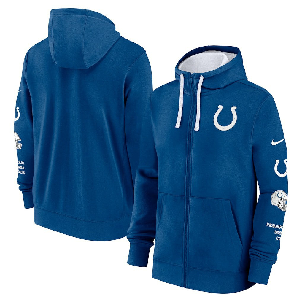 Nike Indianapolis Colts Primetime Club Full-Zip Hoodie Royal