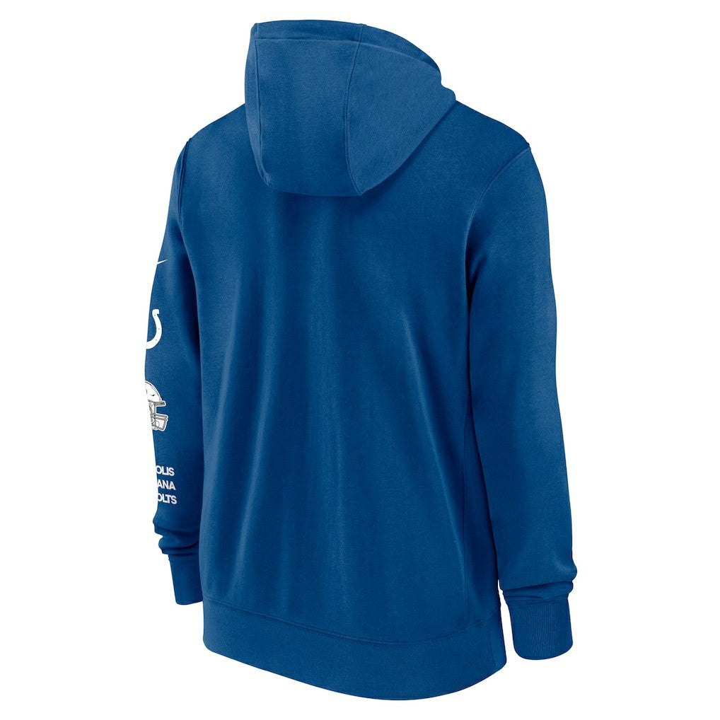 Nike Indianapolis Colts Primetime Club Full-Zip Hoodie Royal