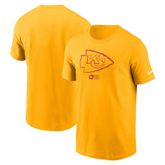 Nike Kansas City Chiefs Faded Essential T-Shirt  Gold