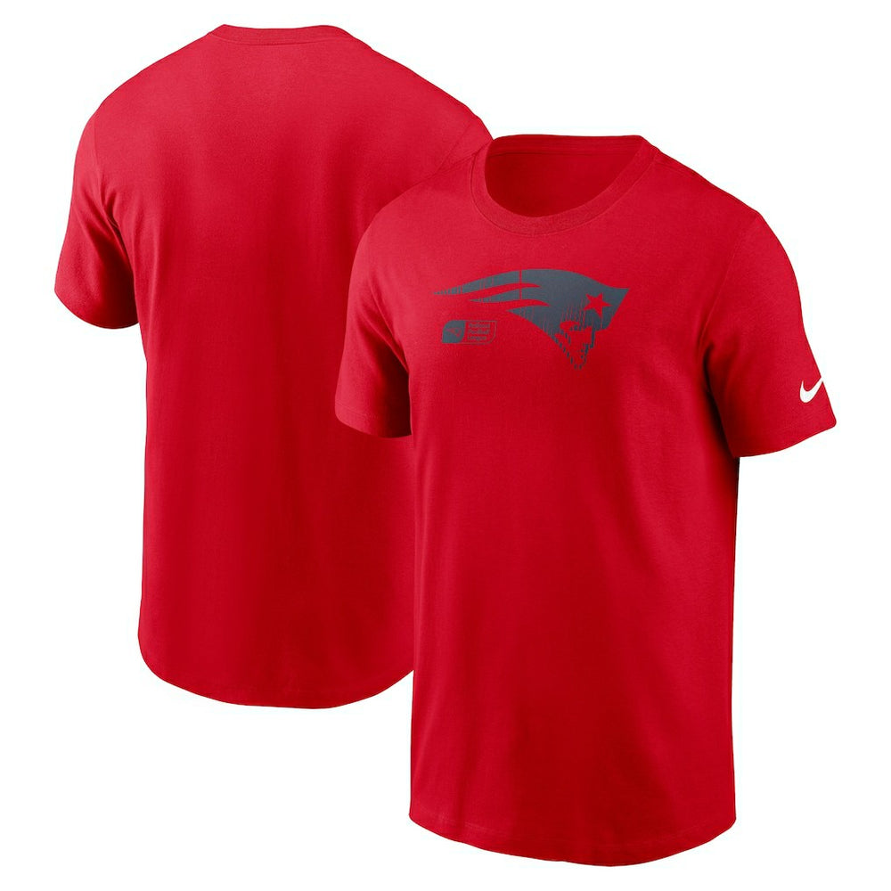 Nike New England Patriots Faded Essential T-Shirt  Red