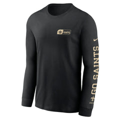 Nike New Orleans Saints All Out Long Sleeve T-Shirt Black