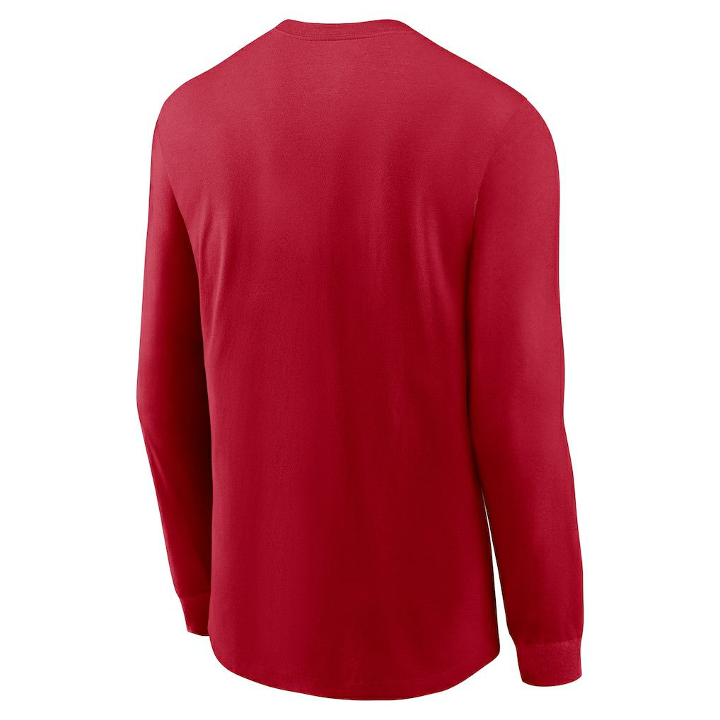 Nike San Francisco 49ers All Out Long Sleeve T-Shirt Scarlet