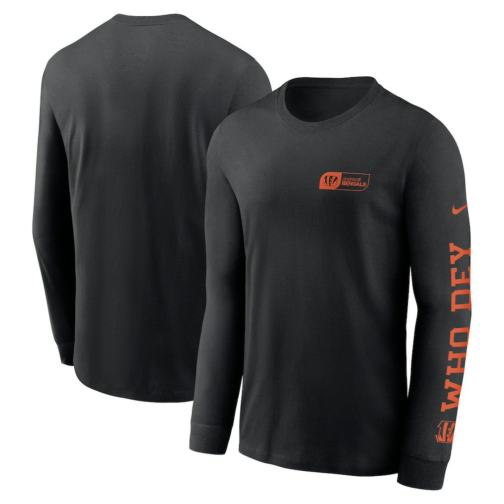 Nike Cincinnati Bengals All Out Long Sleeve T-Shirt Black