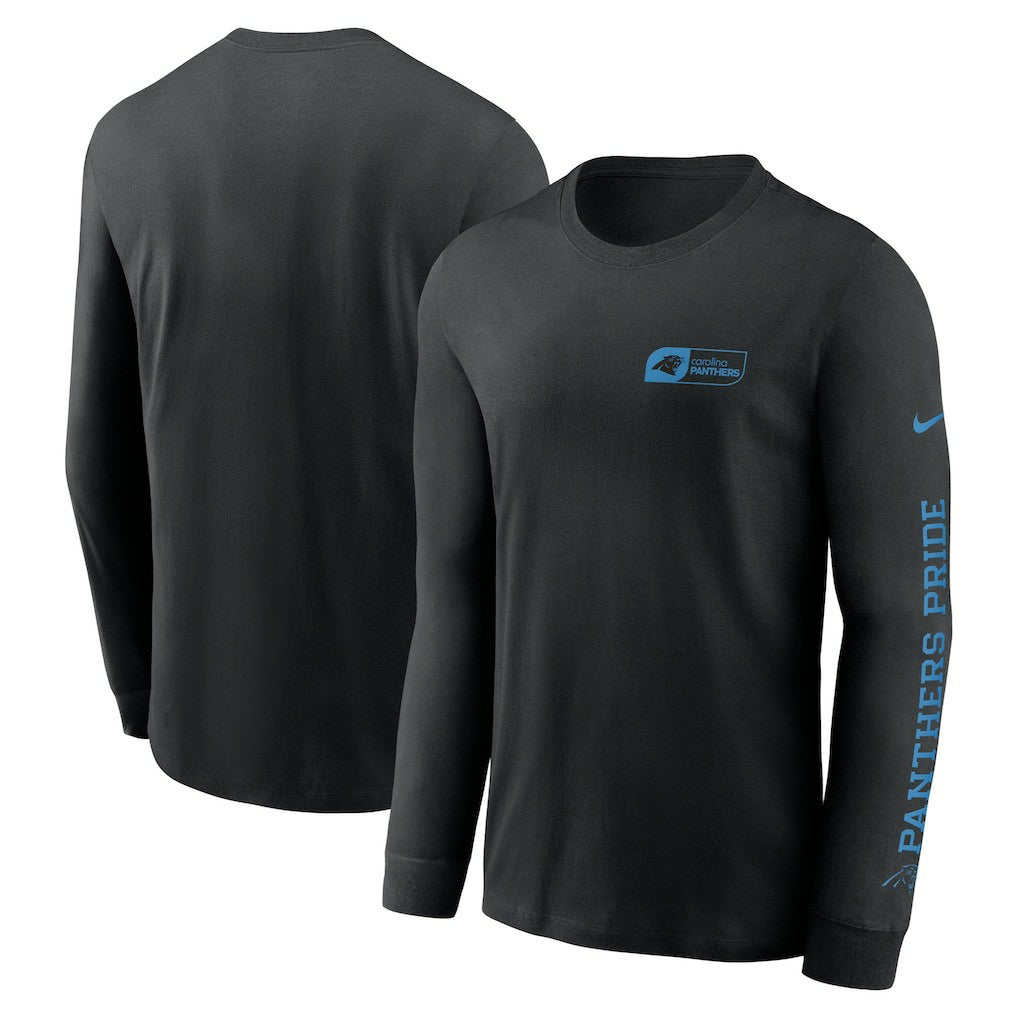 Nike Carolina Panthers All Out Long Sleeve T-Shirt Black