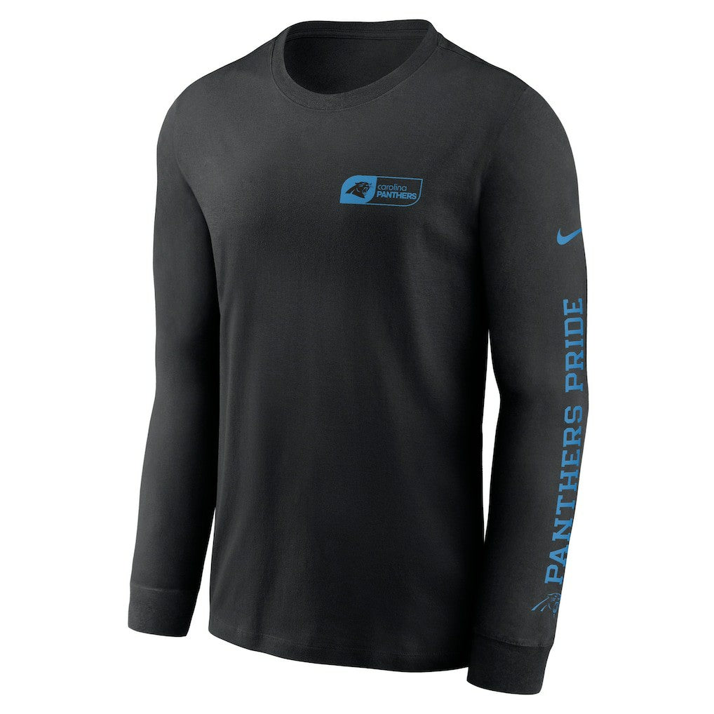 Nike Carolina Panthers All Out Long Sleeve T-Shirt Black