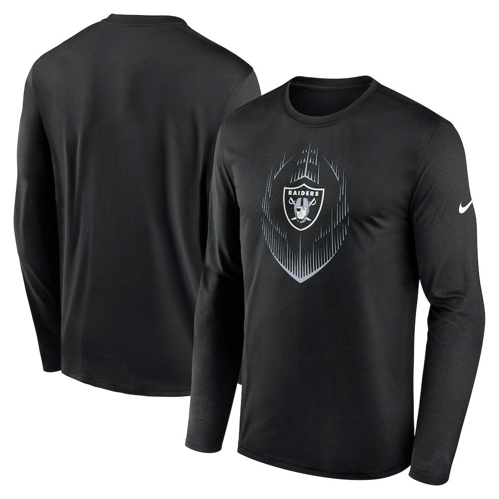 Nike Las Vegas Raiders Icon Legend Performance Long Sleeve T-Shirt Black