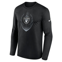 Nike Las Vegas Raiders Icon Legend Performance Long Sleeve T-Shirt Black