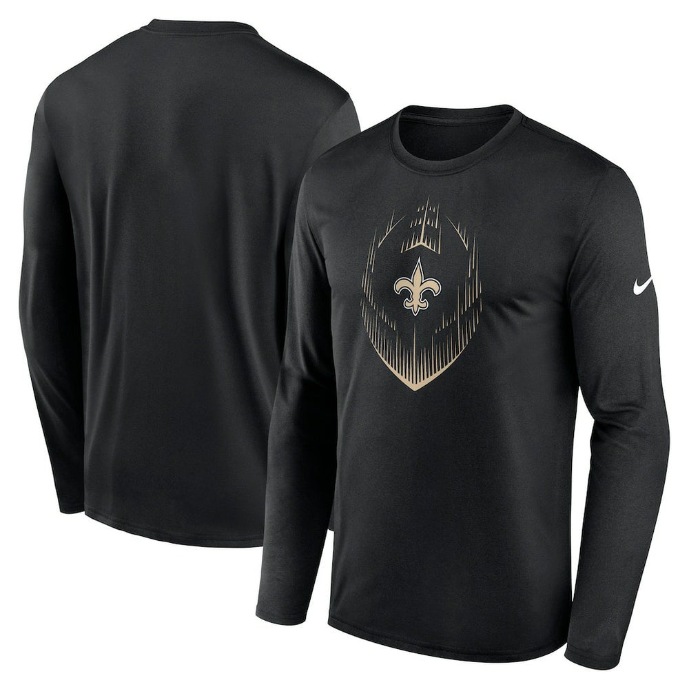 Nike New Orleans Saints Icon Legend Performance Long Sleeve T-Shirt Black
