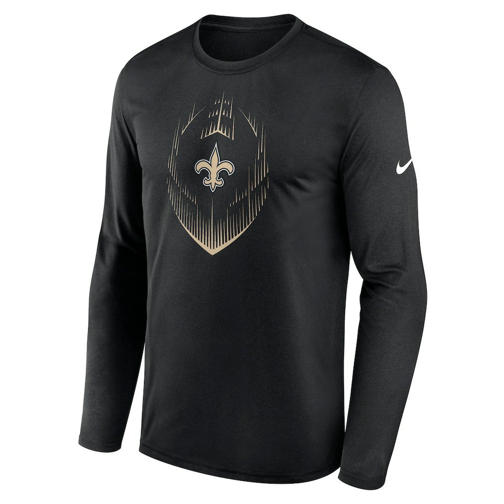 Nike New Orleans Saints Icon Legend Performance Long Sleeve T-Shirt Black