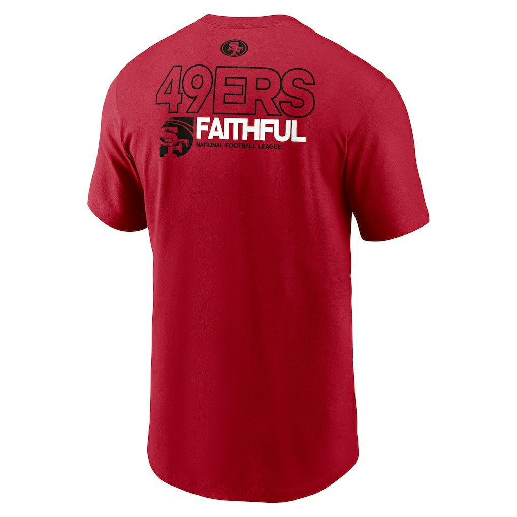 Nike San Francisco 49ers Outline T-Shirt Scarlet