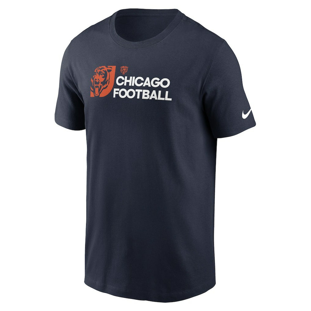 Nike Chicago Bears Outline T-Shirt Navy