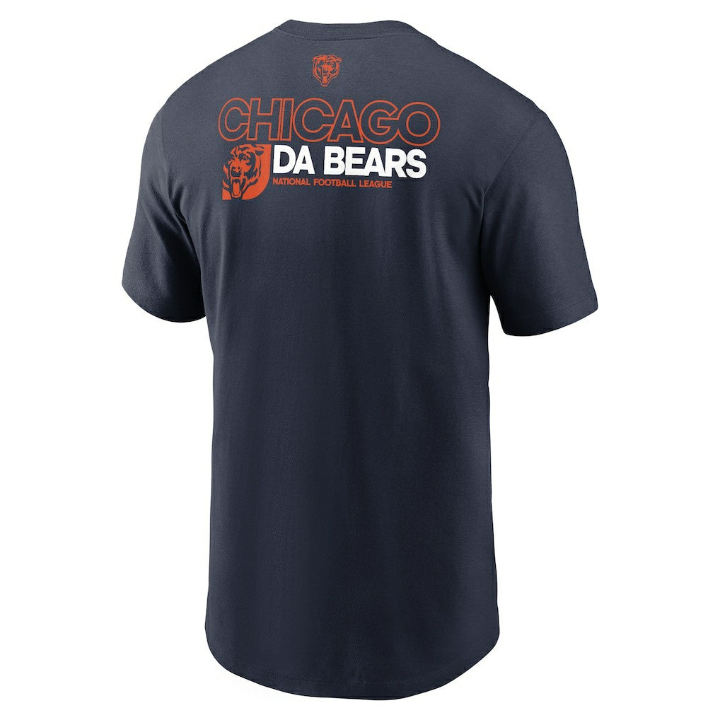 Nike Chicago Bears Outline T-Shirt Navy