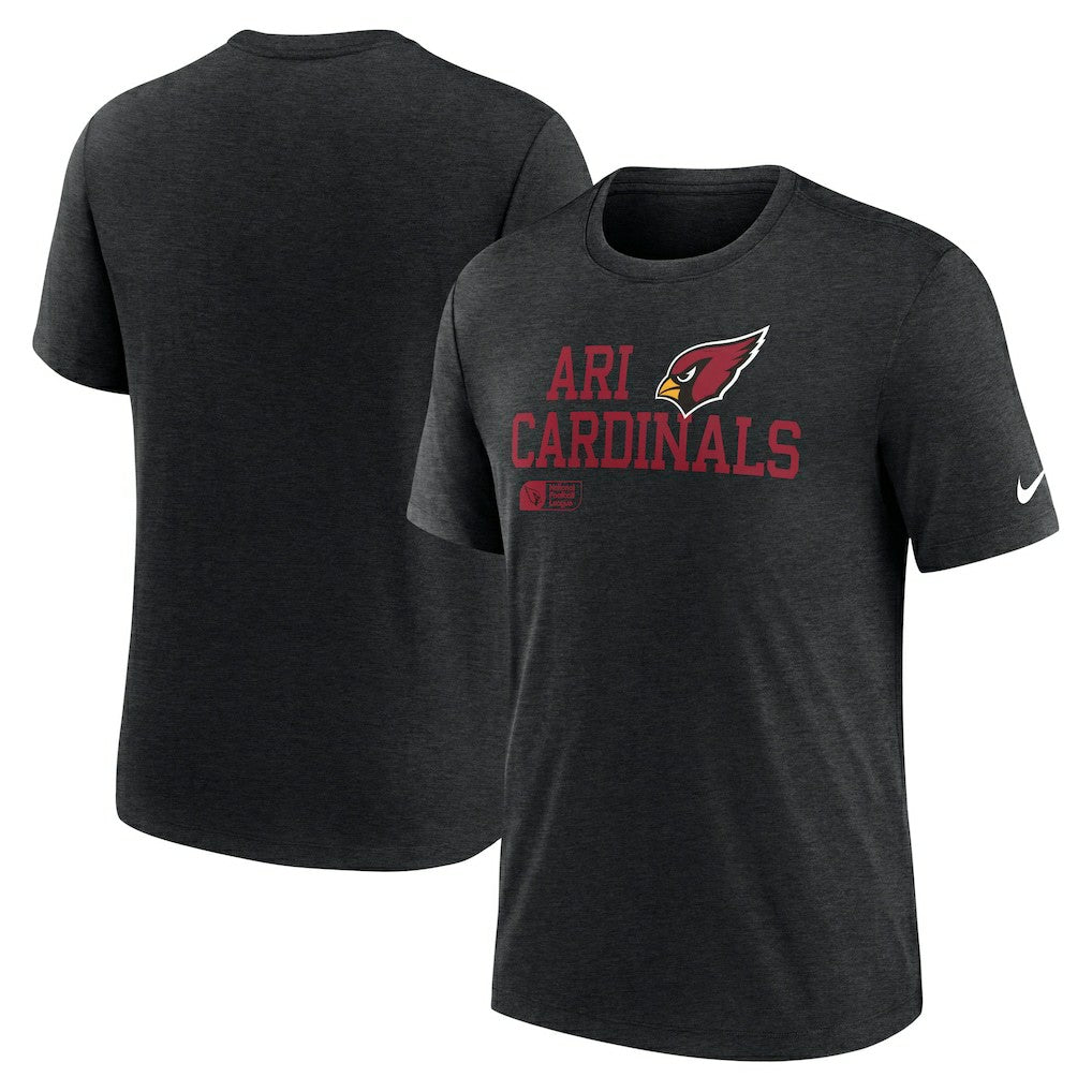 Nike Arizona Cardinals Overlap Lockup Tri-Blend T-Shirt Black