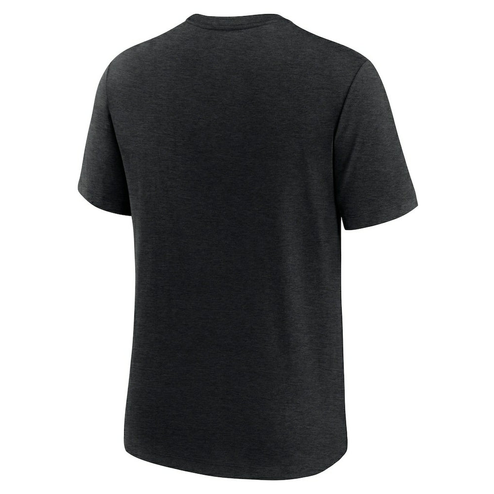 Nike Carolina Panthers Overlap Lockup Tri-Blend T-Shirt Black