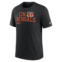 Nike Cincinnati Bengals Overlap Lockup Tri-Blend T-Shirt Black