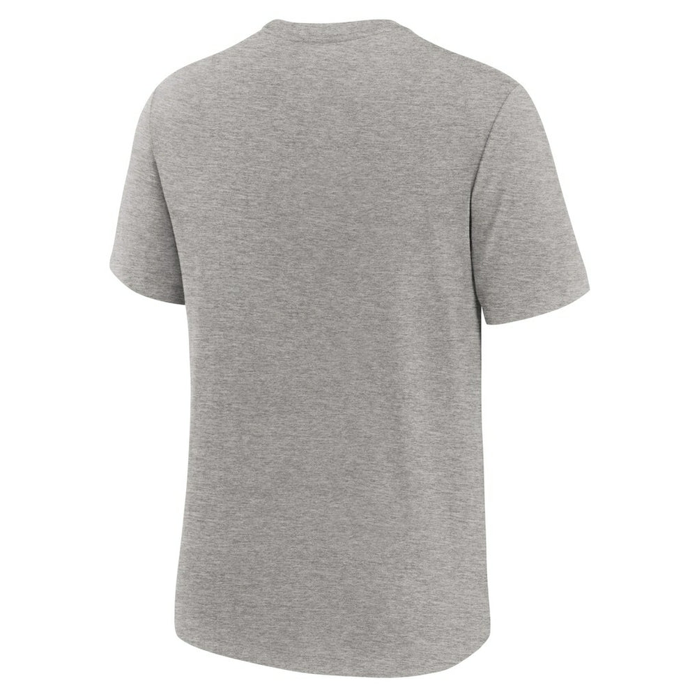 Nike Cleveland Browns Overlap Lockup Tri-Blend T-Shirt Heather Gray