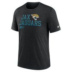 Nike Jacksonville Jaguars Overlap Lockup Tri-Blend T-Shirt Black