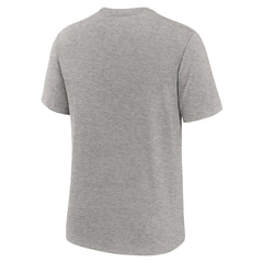 Nike Miami Dolphins Overlap Lockup Tri-Blend T-Shirt Heather Gray