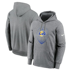 Nike Los Angeles Rams Icon Performance Pullover Hoodie Heather Gray