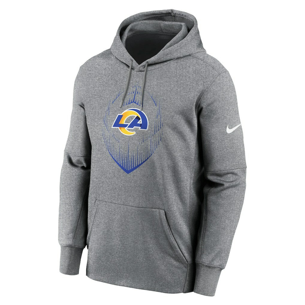Nike Los Angeles Rams Icon Performance Pullover Hoodie Heather Gray