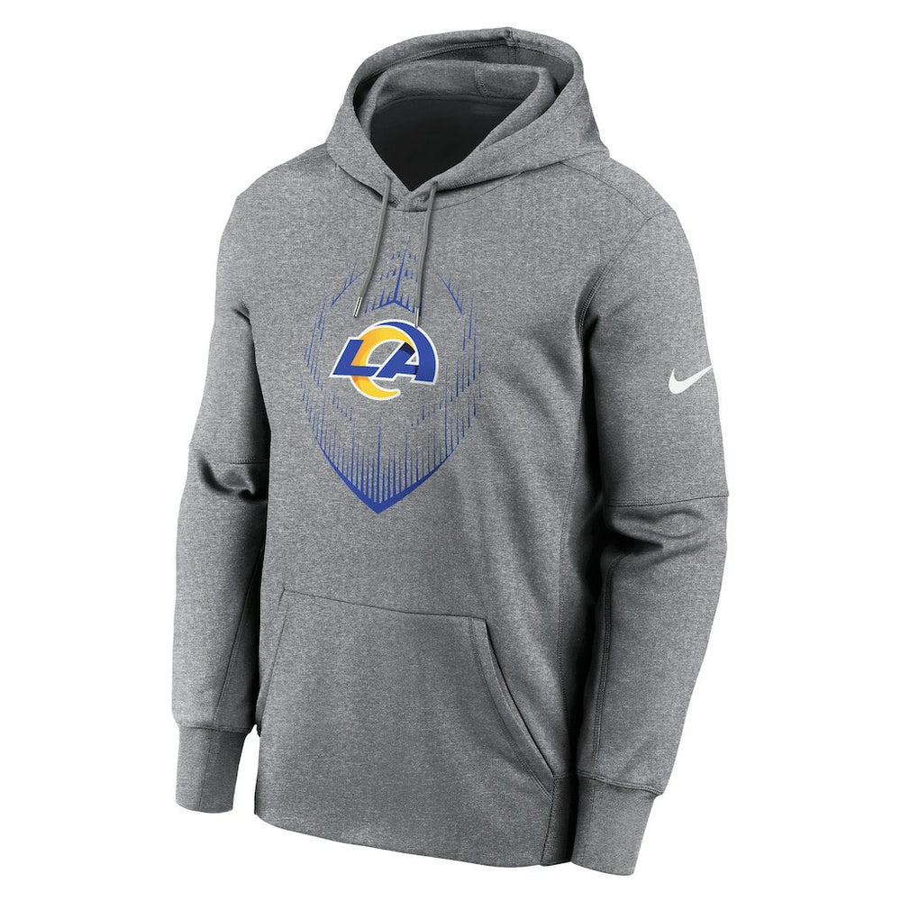 Nike Los Angeles Rams Icon Performance Pullover Hoodie Heather Gray