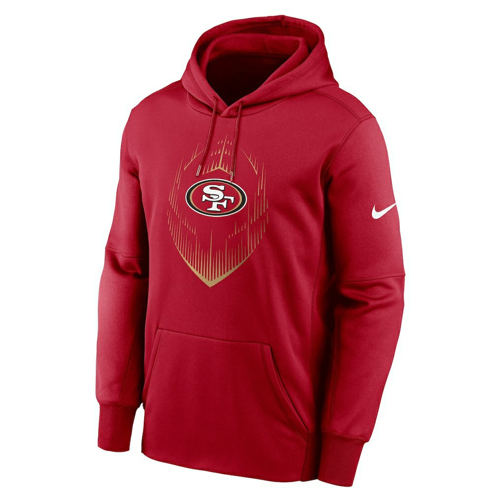 Nike San Francisco 49ers Icon Performance Pullover Hoodie Scarlet