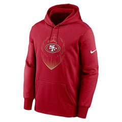 Nike San Francisco 49ers Icon Performance Pullover Hoodie Scarlet