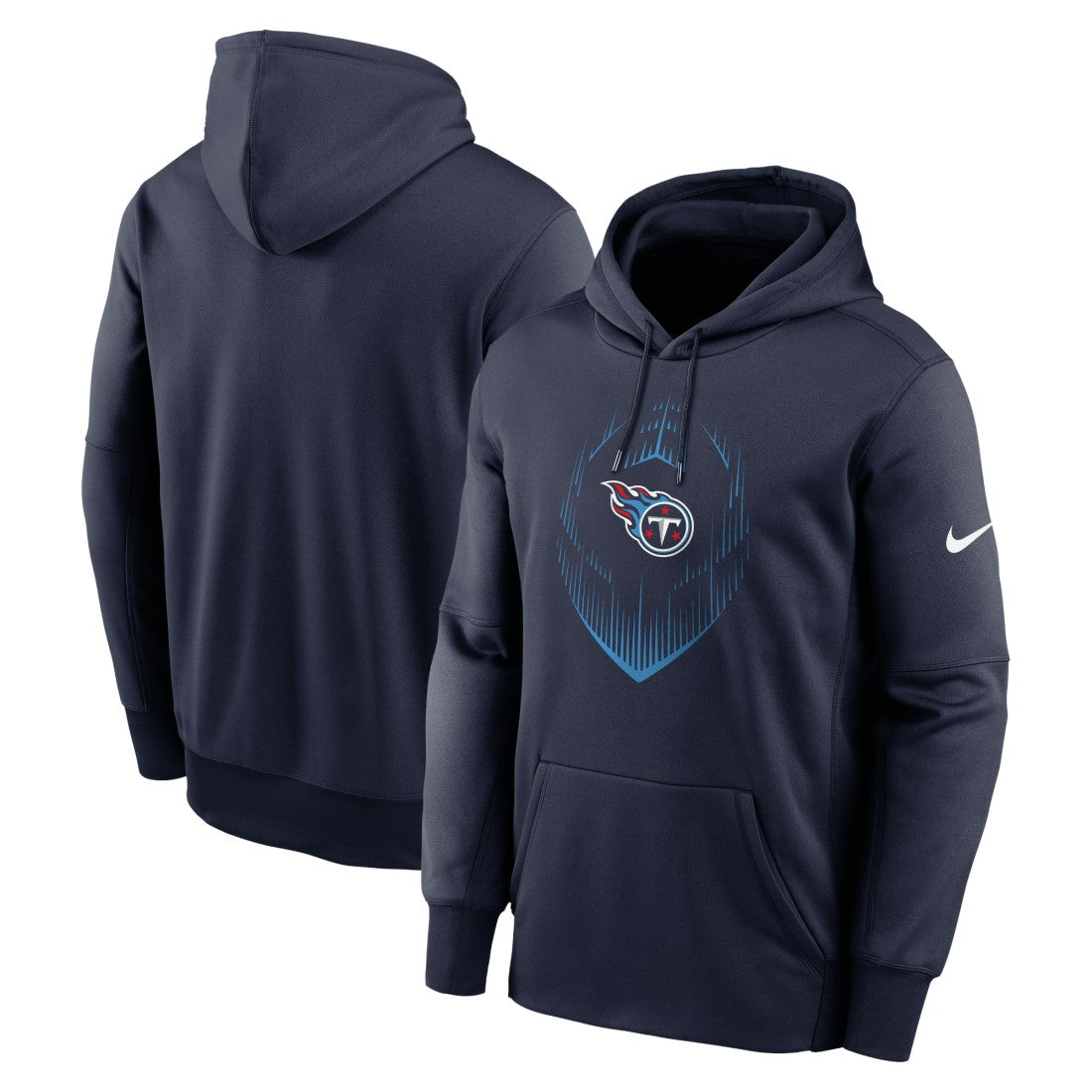 Nike Tennessee Titans Icon Performance Pullover Hoodie Navy