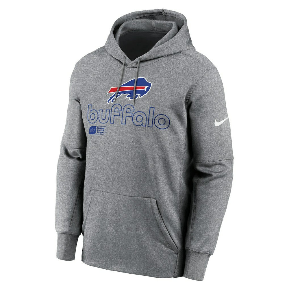Nike Buffalo Bills Performance Pullover Hoodie Heather Gray