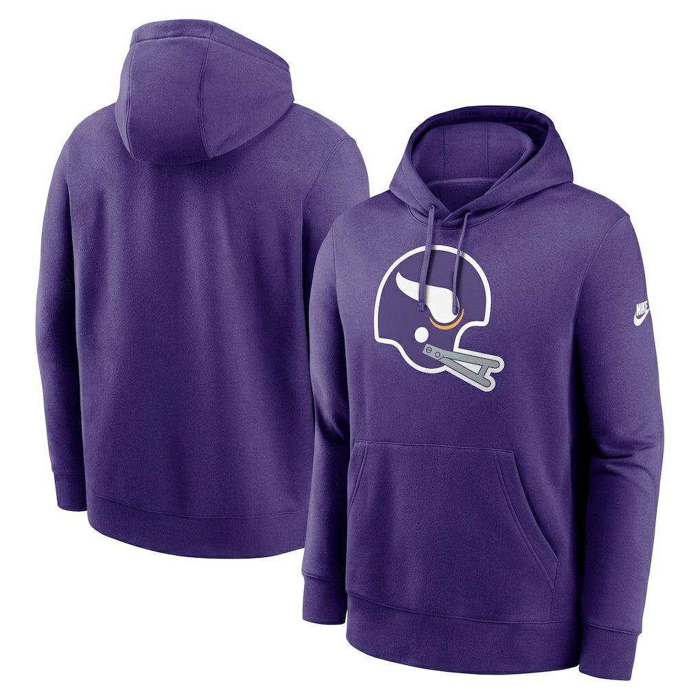 Nike Minnesota Vikings Rewind Club Logo Pullover Hoodie Purple