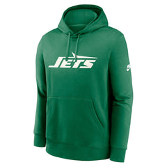 Nike New York Jets Rewind Club Logo Pullover Hoodie Kelly Green