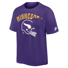 Nike Minnesota Vikings Rewind Heavy Max90 Pocket T-Shirt Purple