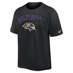 Nike Baltimore Ravens Rewind Heavy Max90 Pocket T-Shirt Black