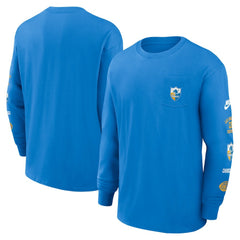 Nike Los Angeles Chargers Rewind Heavy Max90 Pocket Long Sleeve T-Shirt Powder Blue