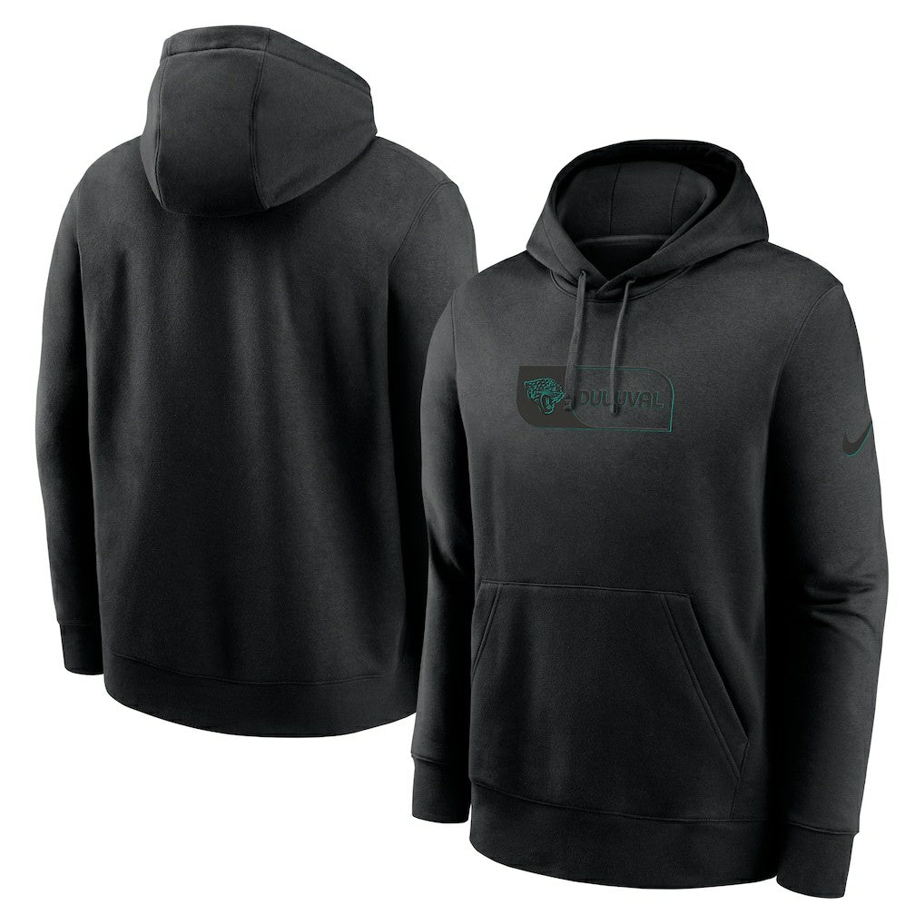 Nike Jacksonville Jaguars Edge Pack French Terry Club Pullover Hoodie Black