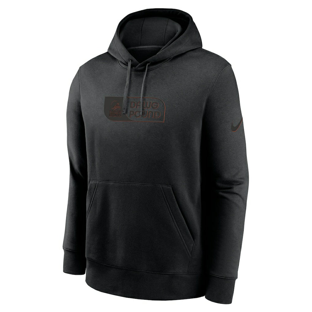 Nike Cleveland Browns Edge Pack French Terry Club Pullover Hoodie Black