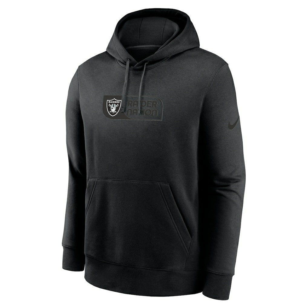 Nike Las Vegas Raiders Edge Pack French Terry Club Pullover Hoodie Black