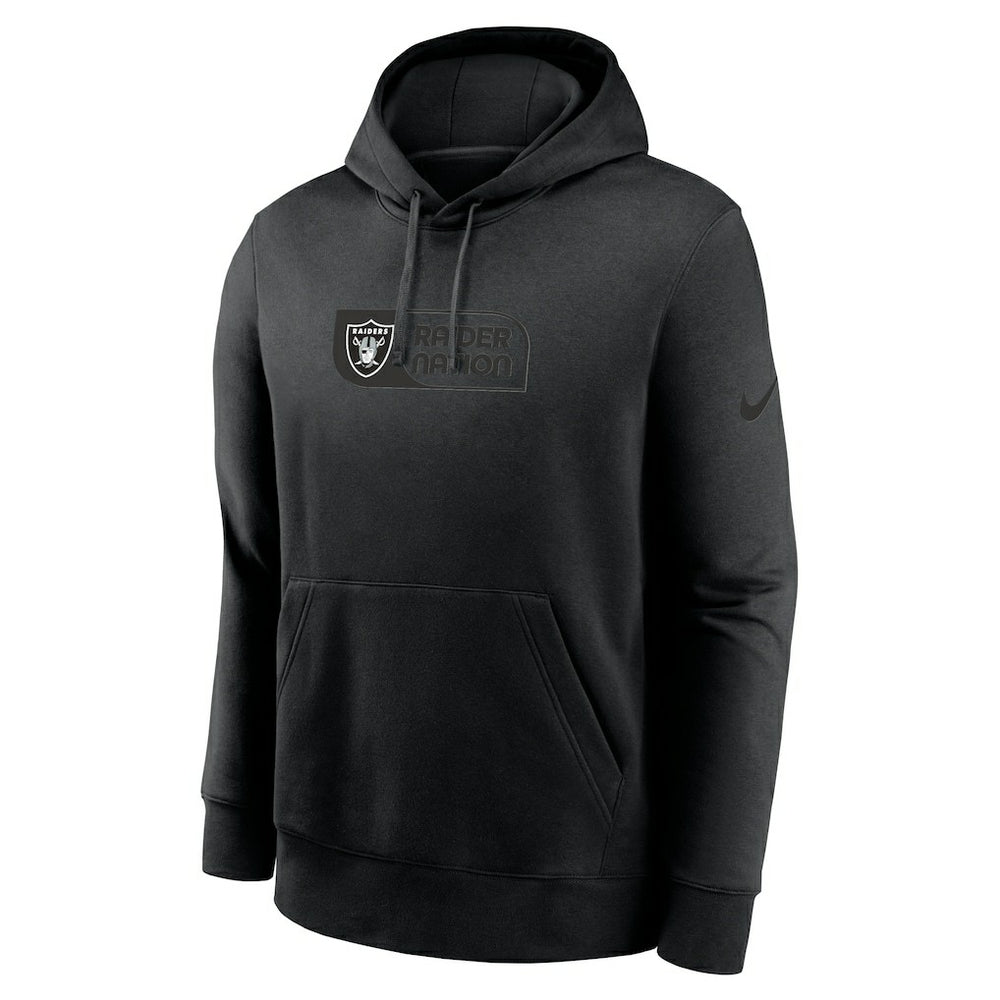 Nike Las Vegas Raiders Edge Pack French Terry Club Pullover Hoodie Black