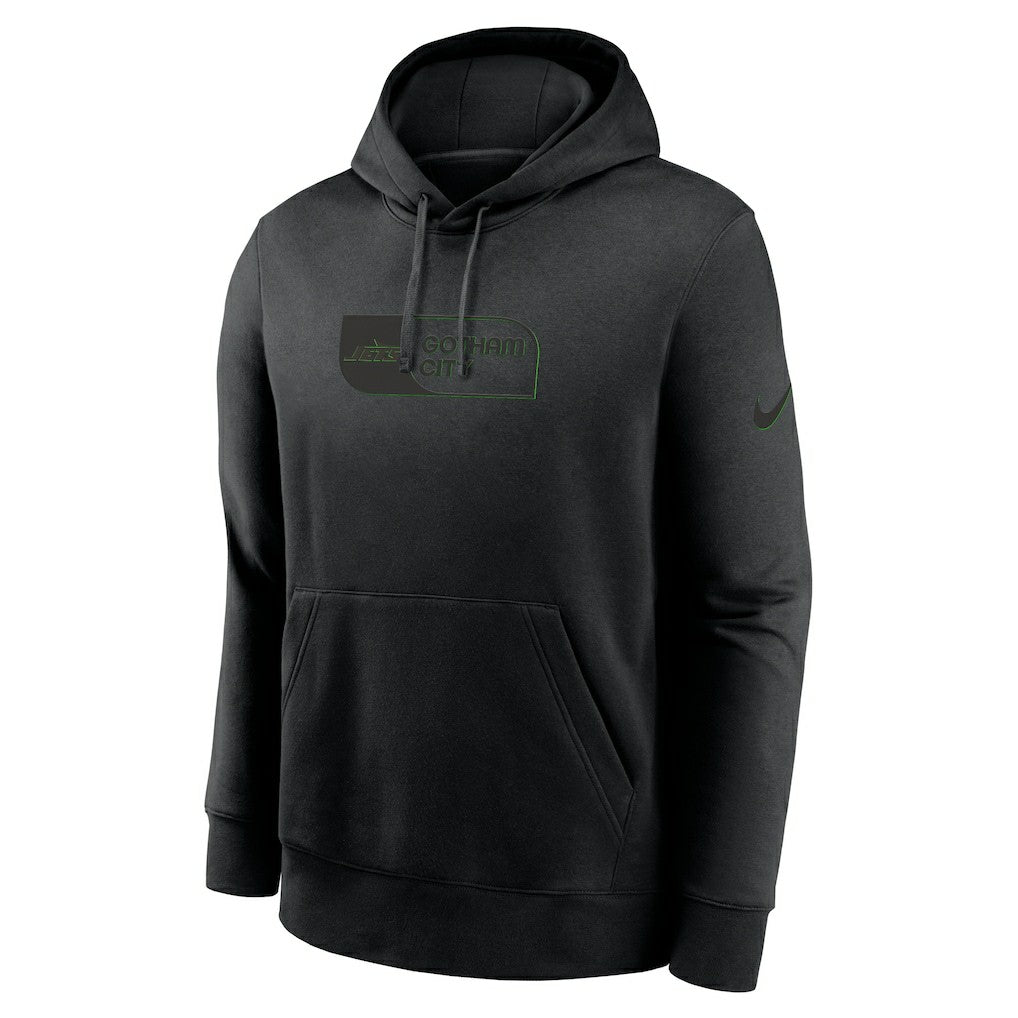 Nike New York Jets Edge Pack French Terry Club Pullover Hoodie Black