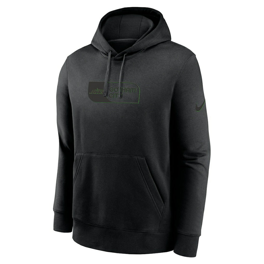 Nike New York Jets Edge Pack French Terry Club Pullover Hoodie Black