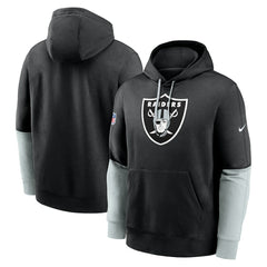 Nike Las Vegas Raiders 2024 Sideline Club Pullover Hoodie Black