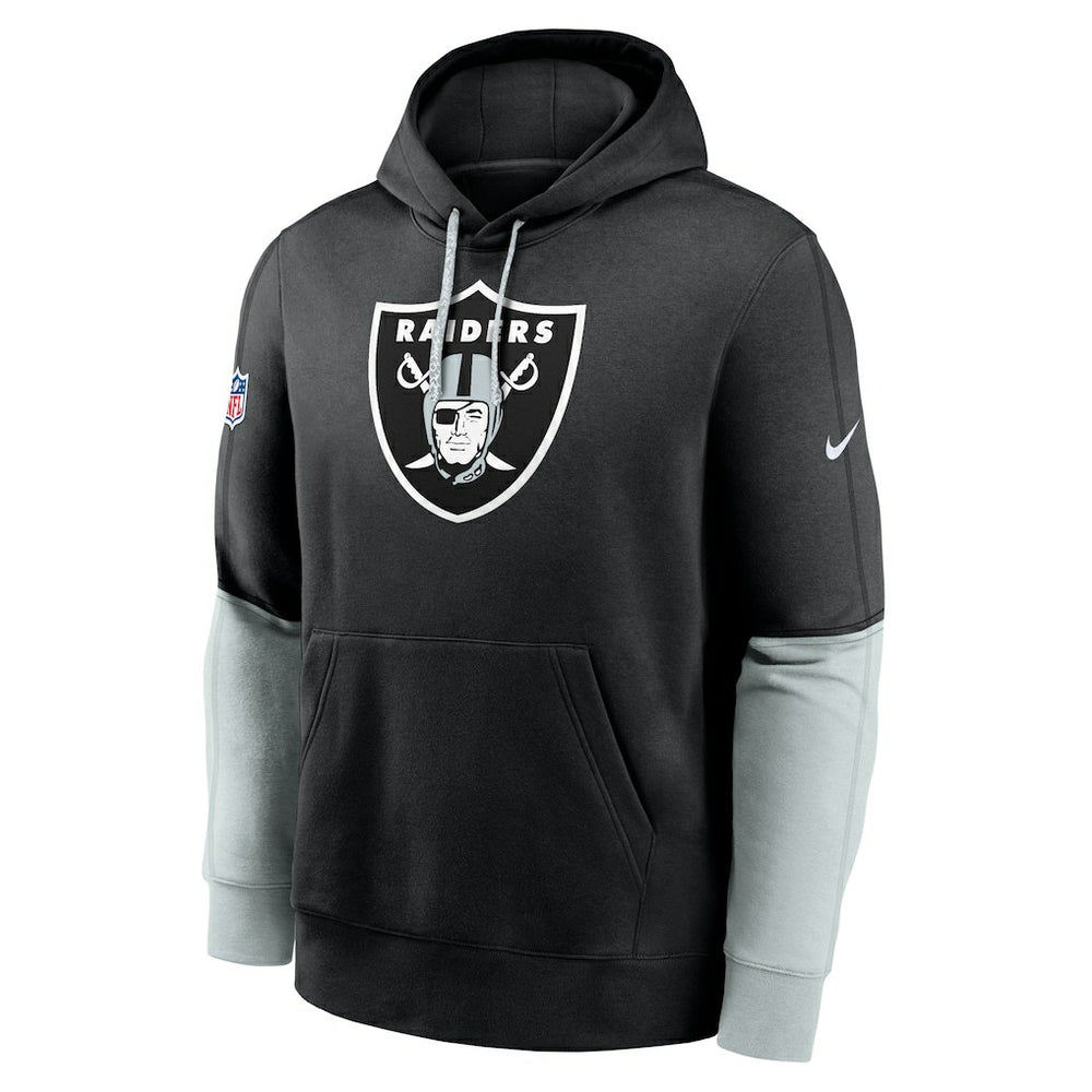 Nike Las Vegas Raiders 2024 Sideline Club Pullover Hoodie Black