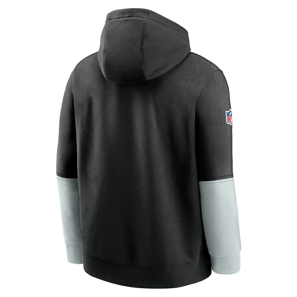 Nike Las Vegas Raiders 2024 Sideline Club Pullover Hoodie Black