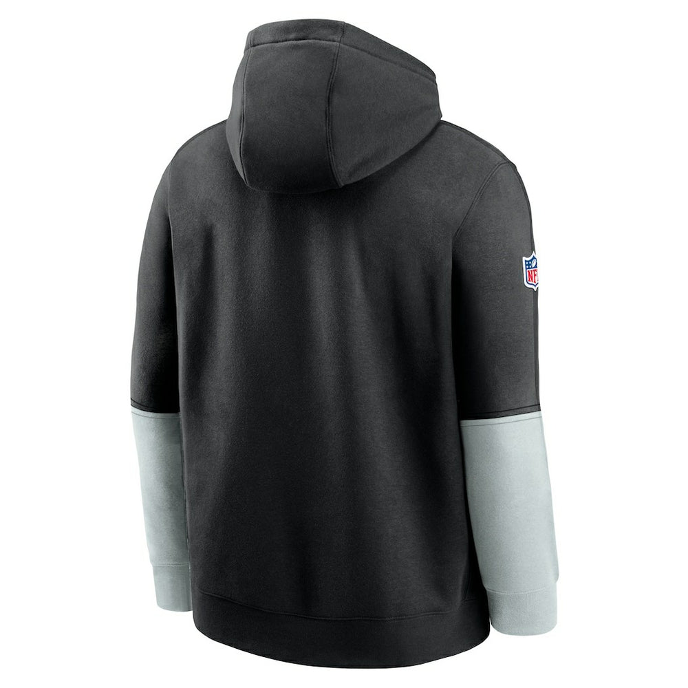 Nike Las Vegas Raiders 2024 Sideline Club Pullover Hoodie Black