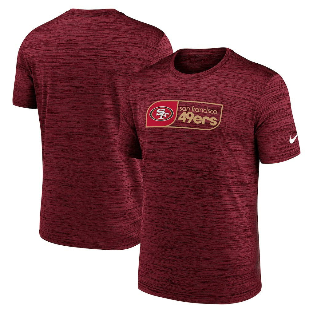 Nike San Francisco 49ers Big & Tall Velocity Performance T-Shirt Scarlet